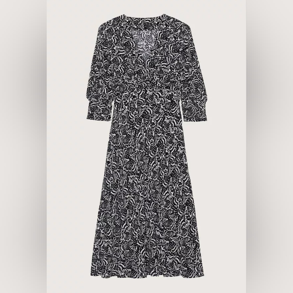 ba&sh Loa Midi dress 3/4 sleeves